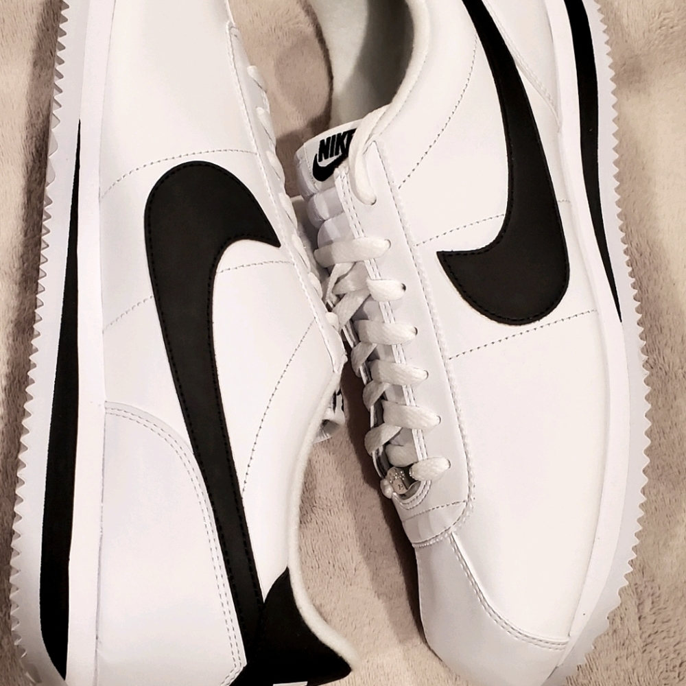 Mens Nike Cortez White Leather